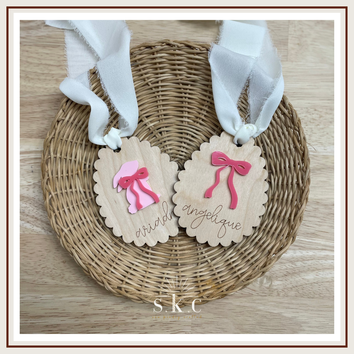 Easter Coquette Bow Tag