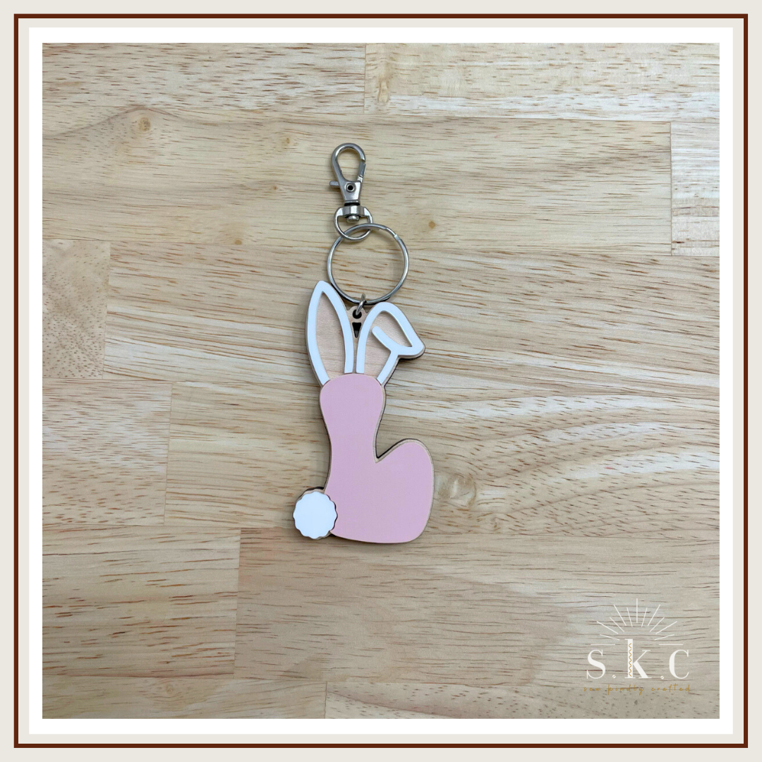 Easter Initial Keychains