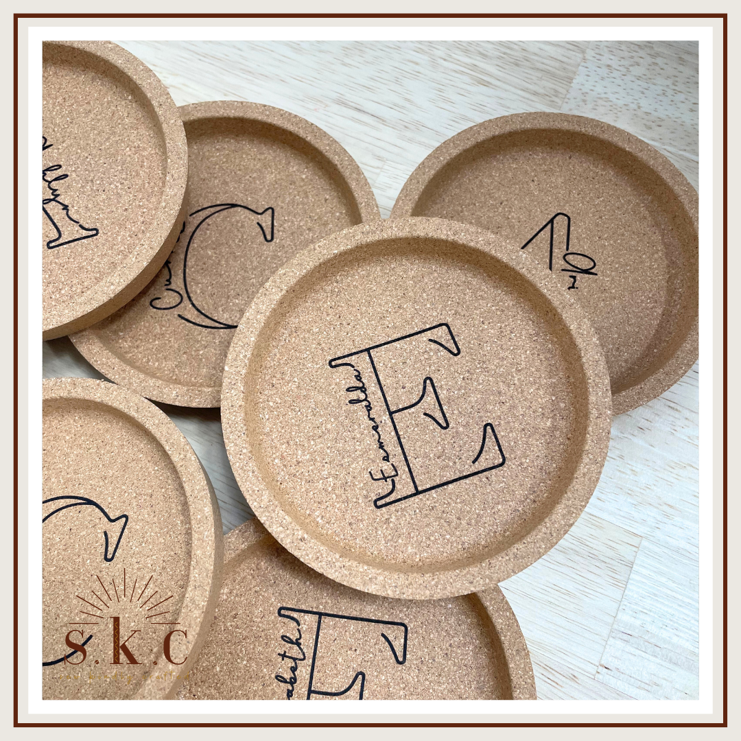 Personalized Cork Coasters