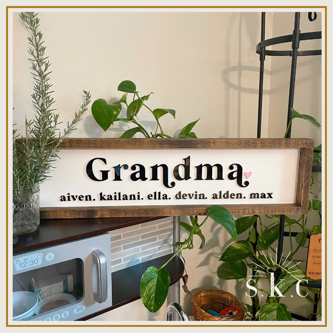 Mama | Grandma Personalized Sign