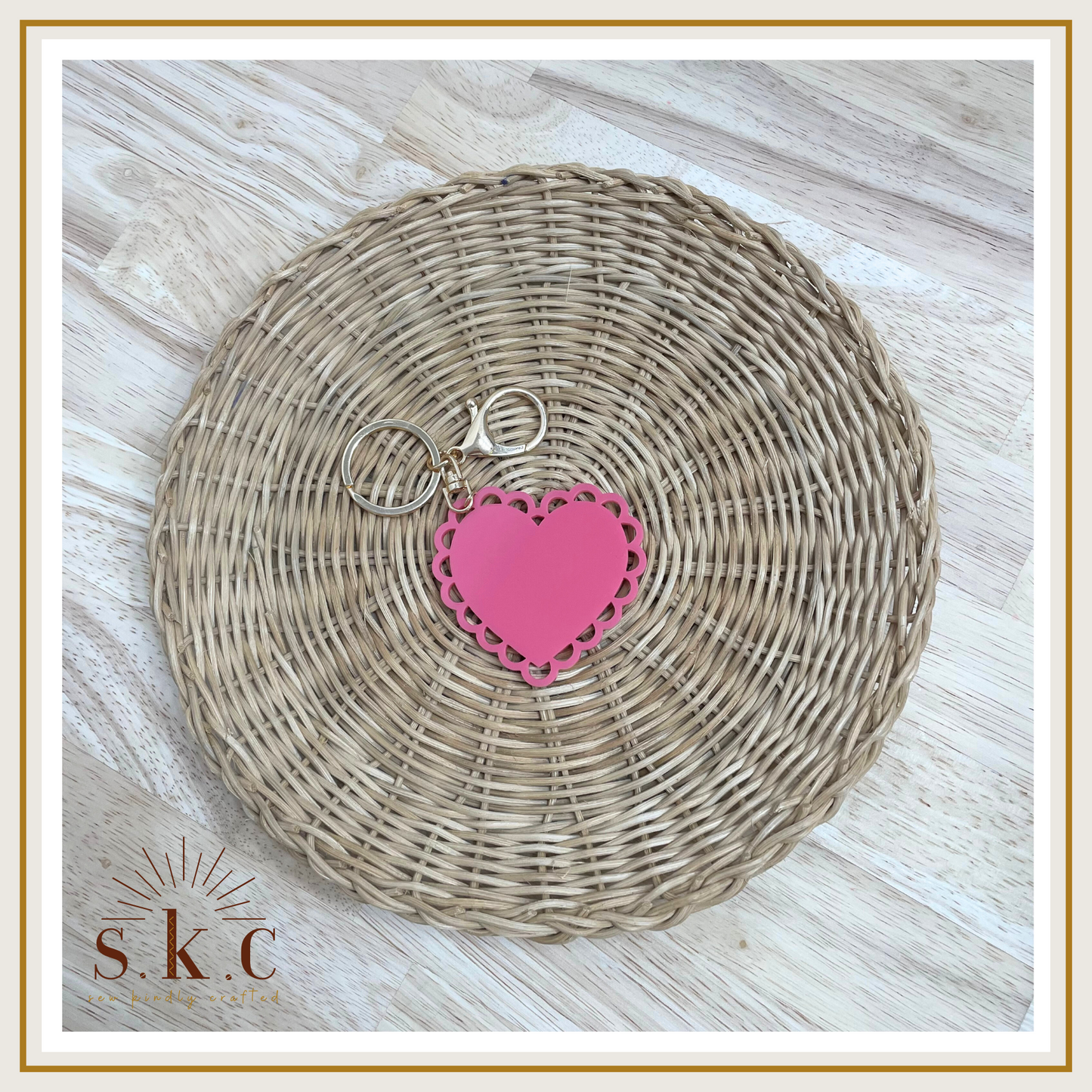 Valentine Heart Keychain