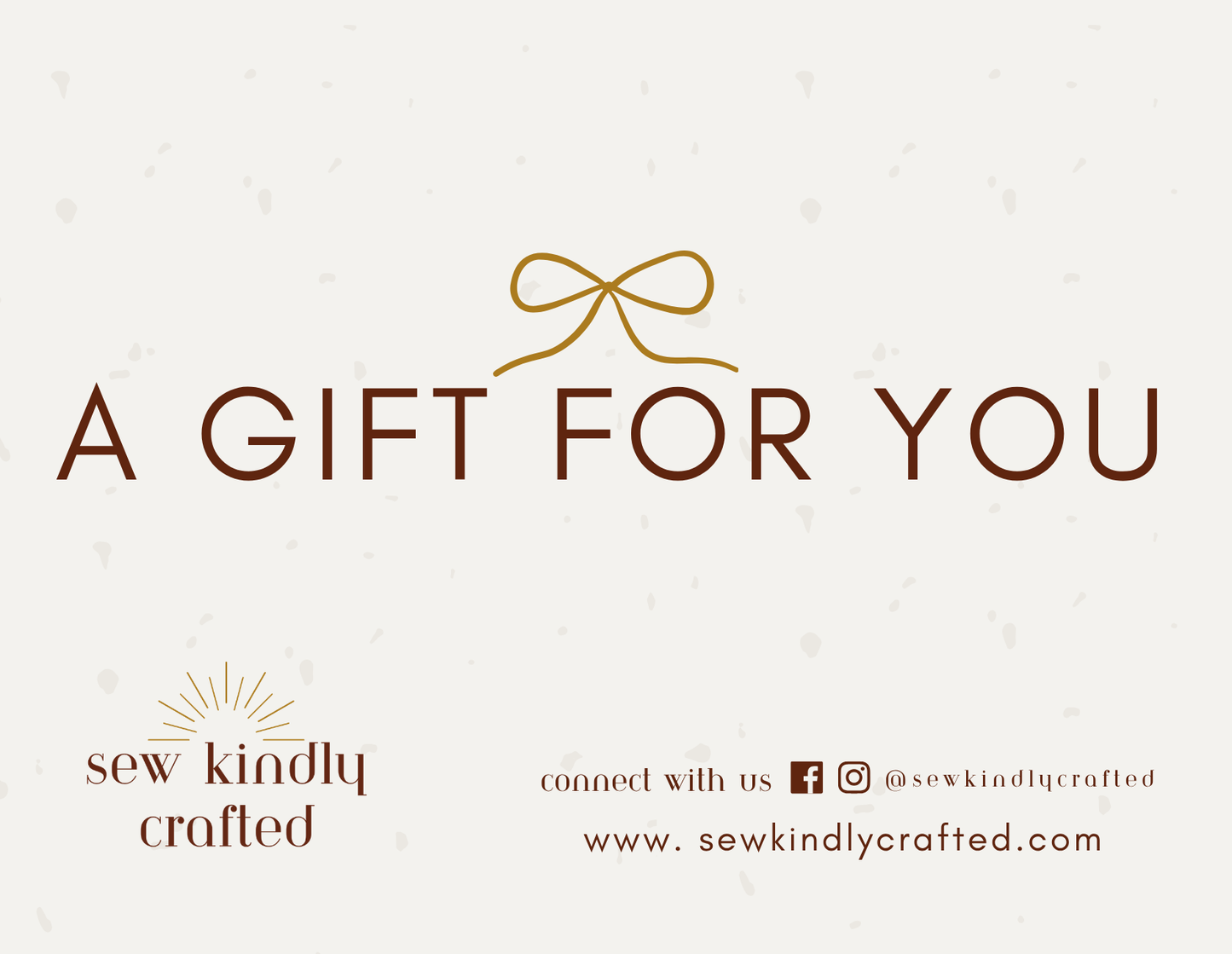 Sew Kindly Crafted Gift Card