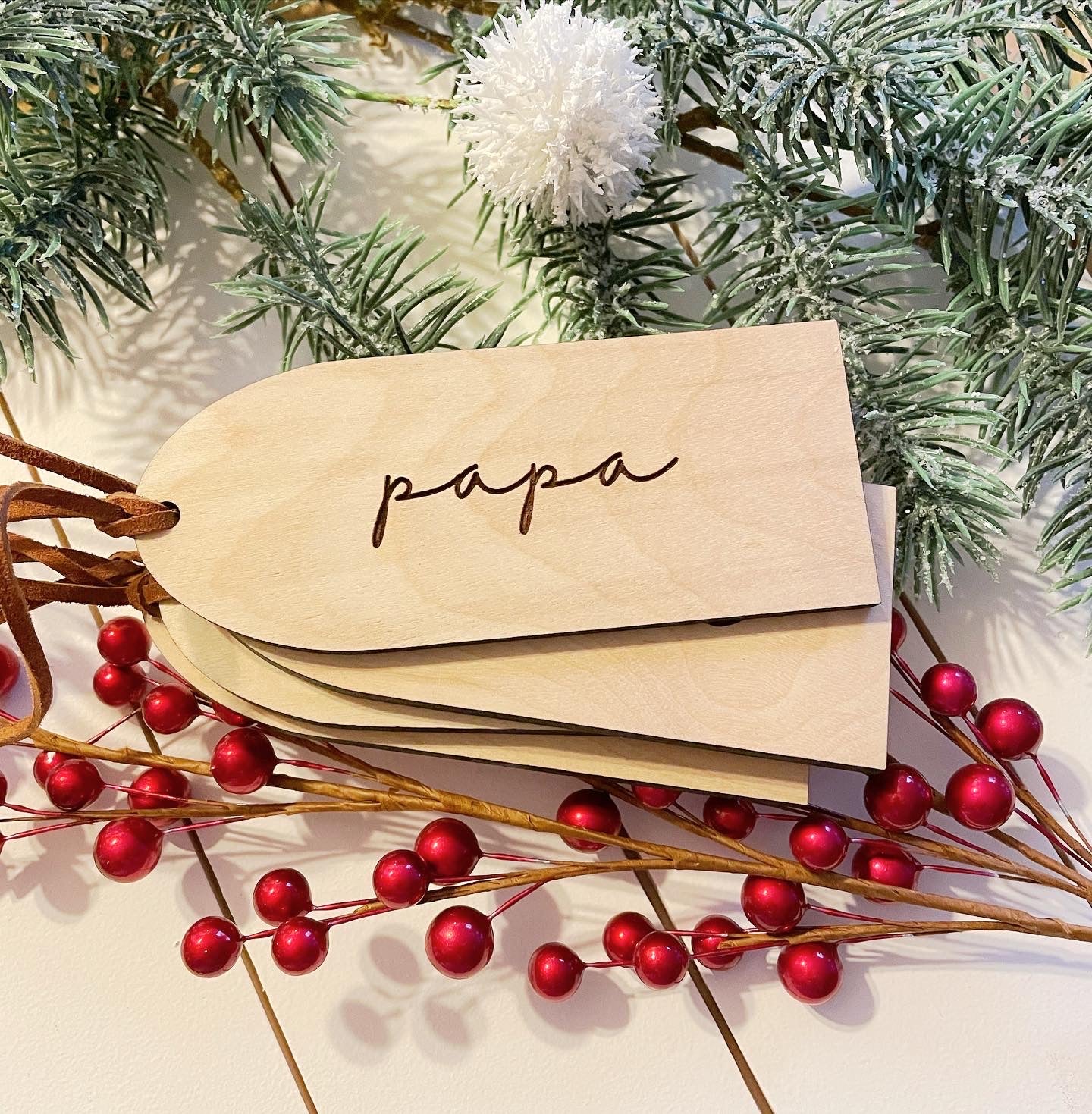 Arched Stocking Tags