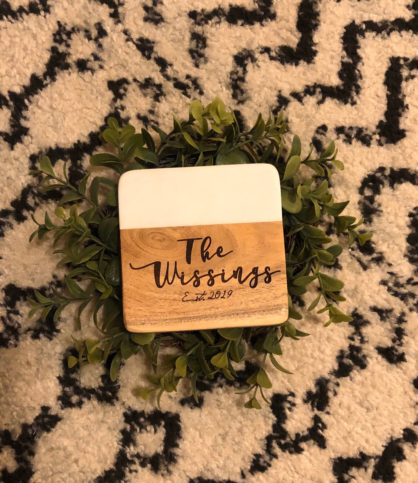 Wood and Marble Coasters