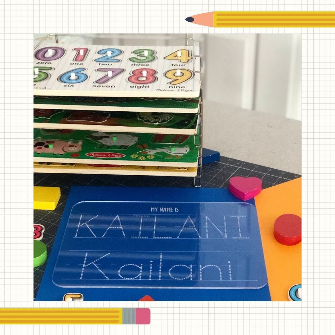 Reusable Acrylic Dry Erase Name Tracing Board