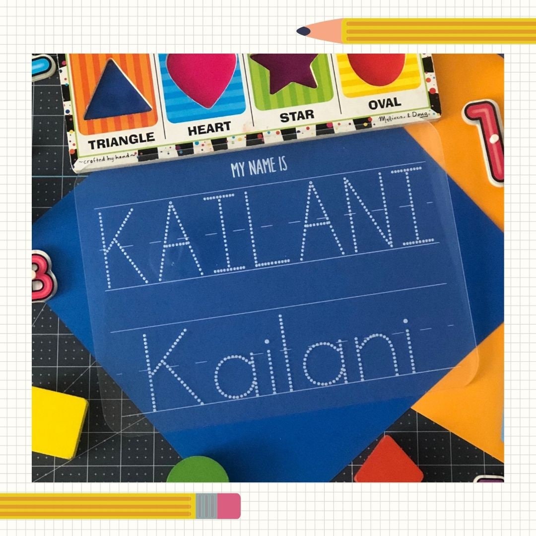 Reusable Acrylic Dry Erase Name Tracing Board