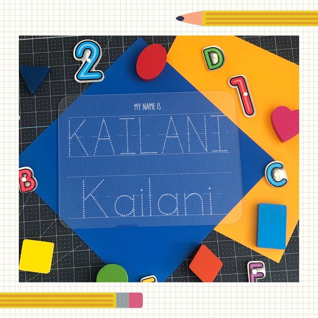 Reusable Acrylic Dry Erase Name Tracing Board