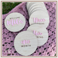 Wood and Acrylic Milestone Discs