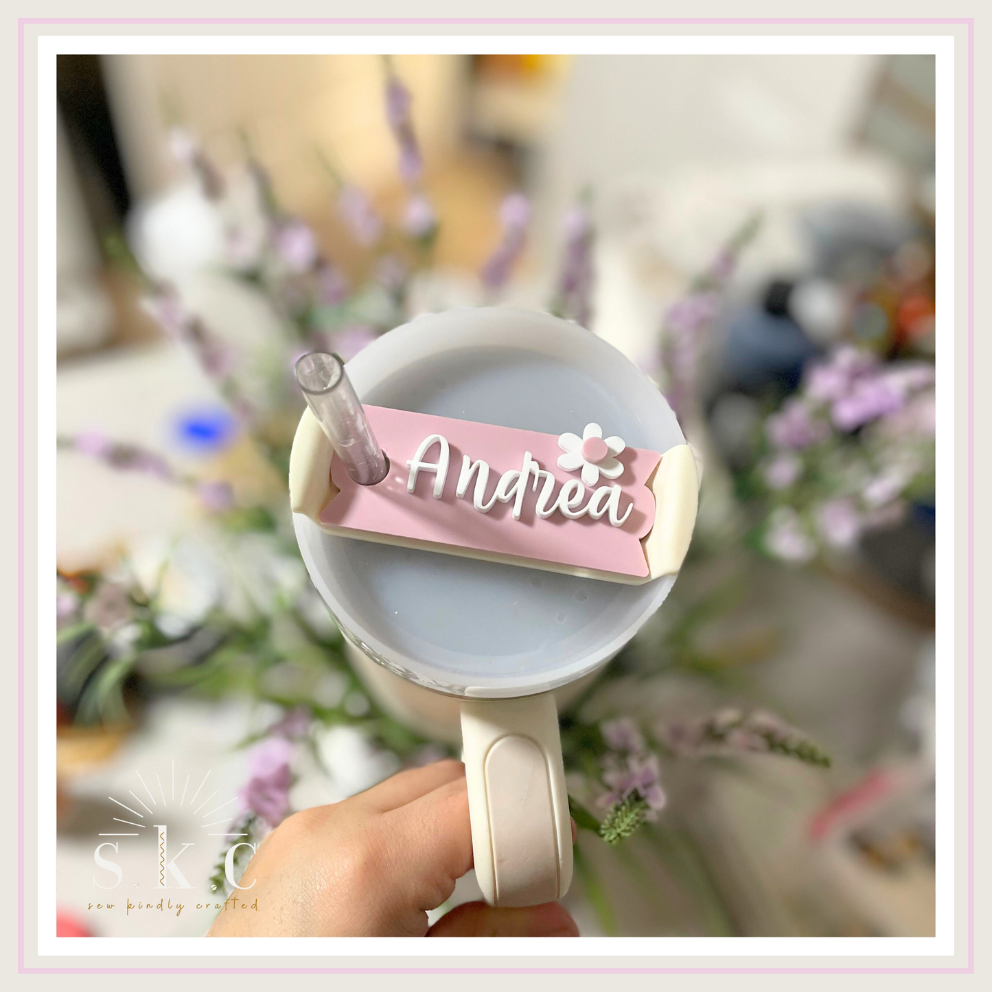 Daisy Name Lid Topper