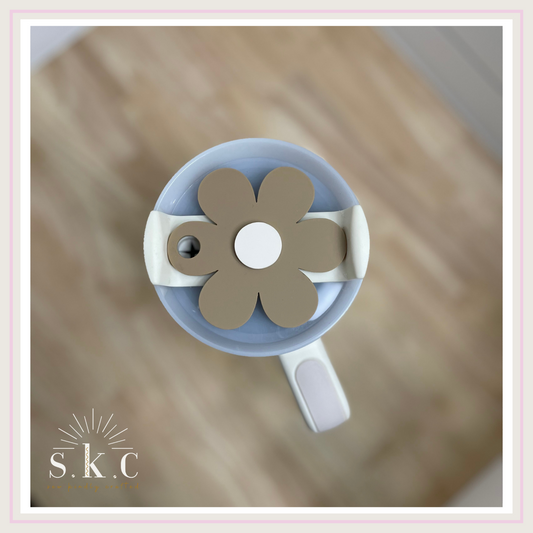 Large Daisy Tumbler Lid Topper