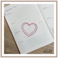 Heart Outline Book Mark