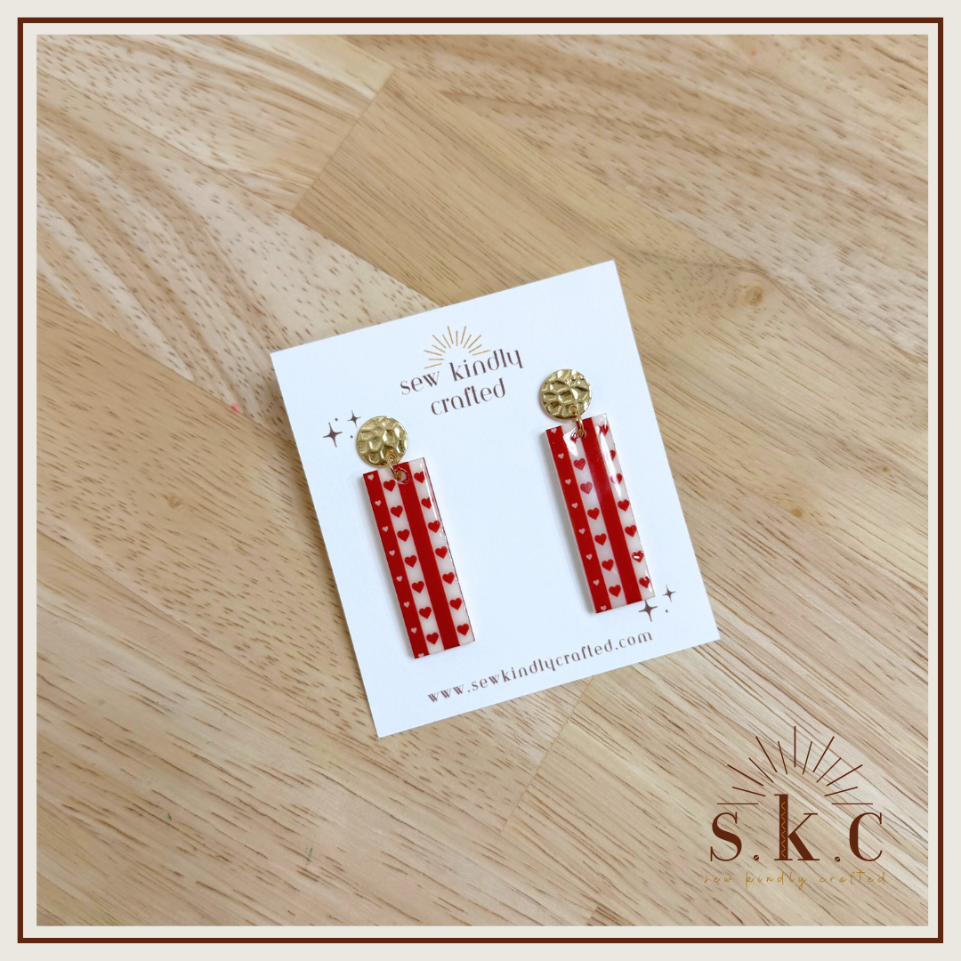 Valentine Rectangle Dangles