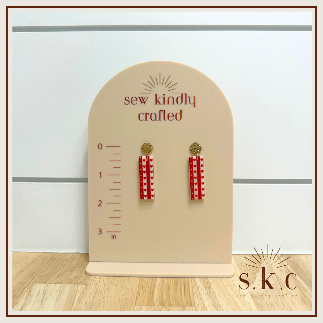 Valentine Rectangle Dangles