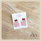 Red Bow Earrings