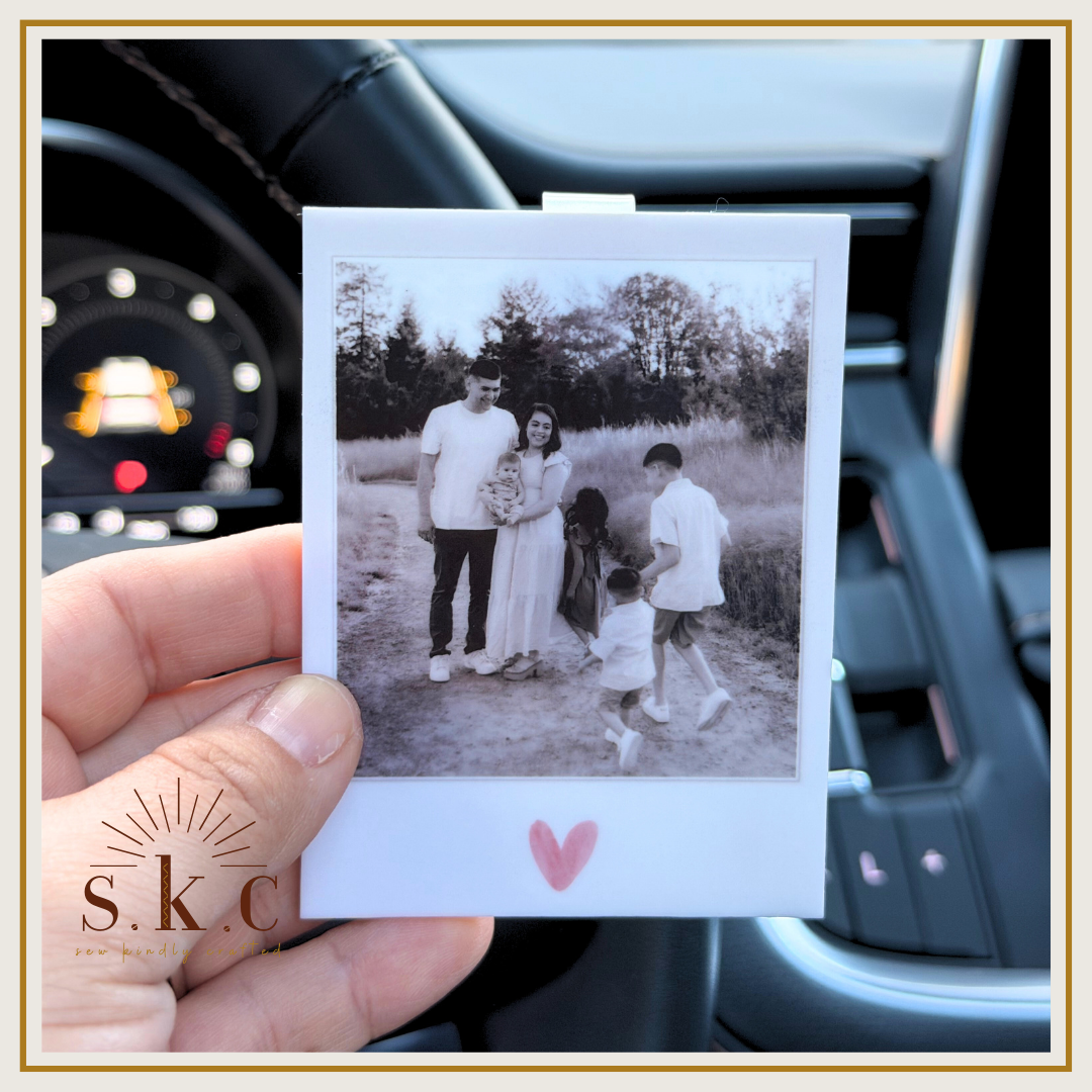 Personalized Photo Car Visor Clip