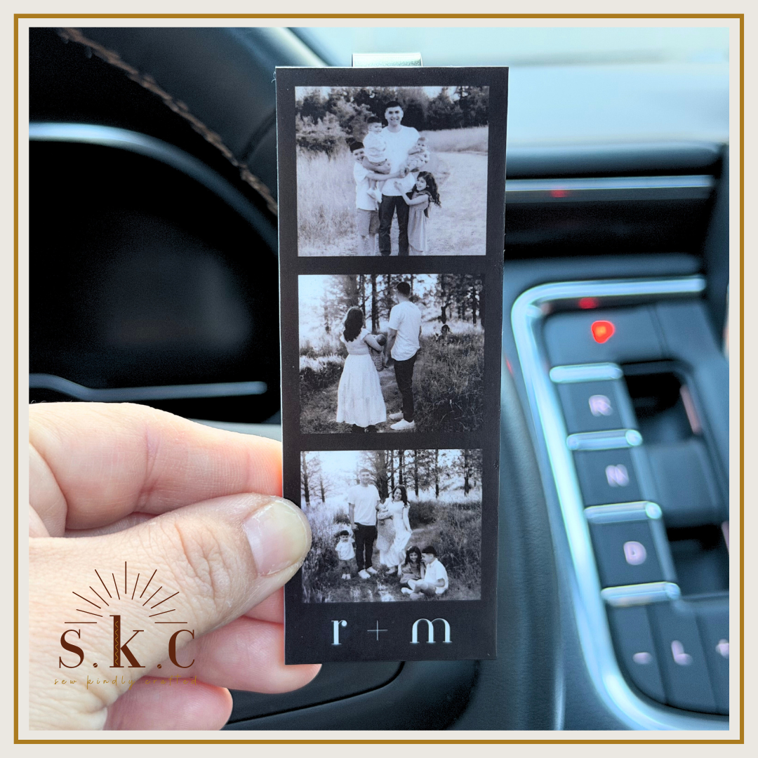 Personalized Photo Car Visor Clip