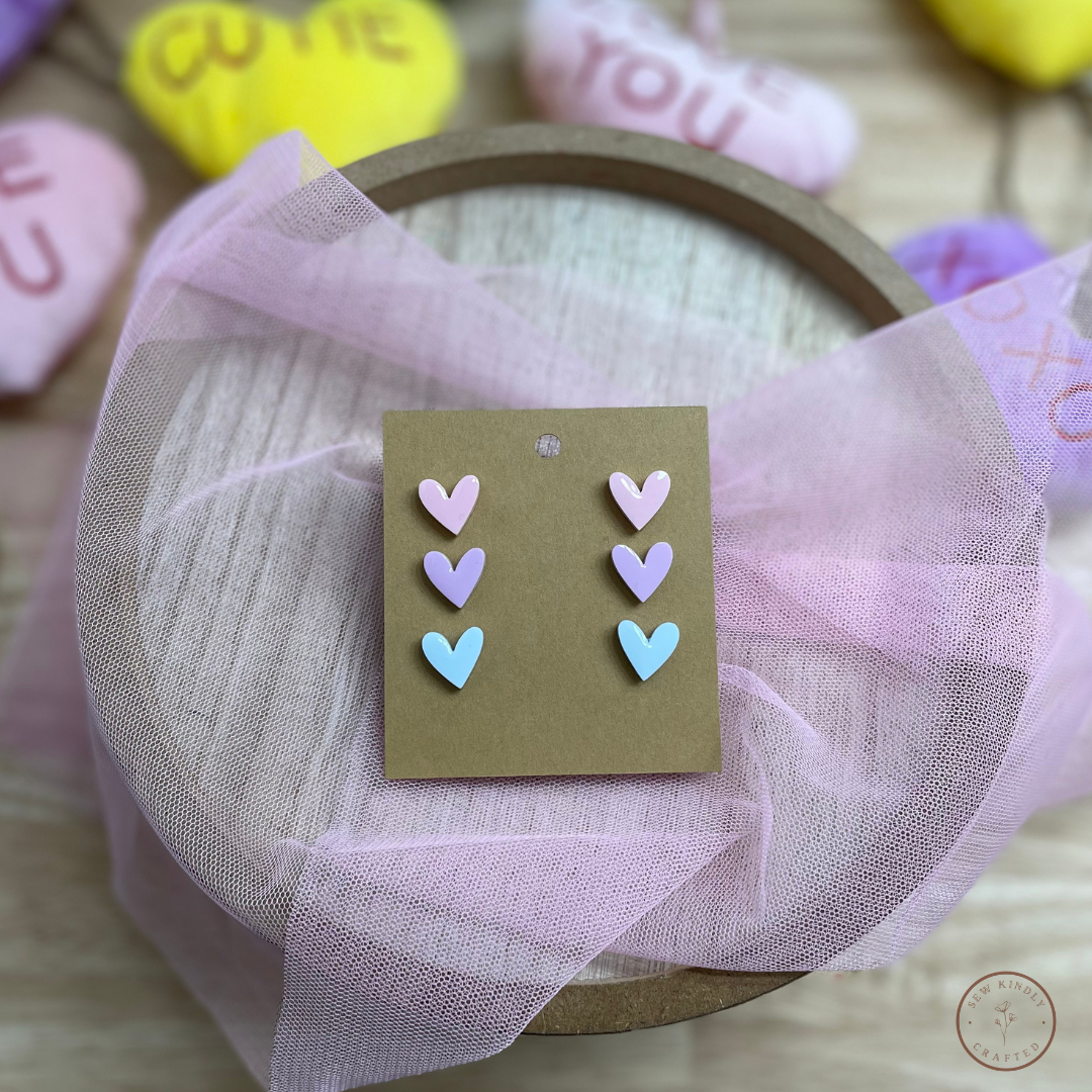 Conversation Heart Studs