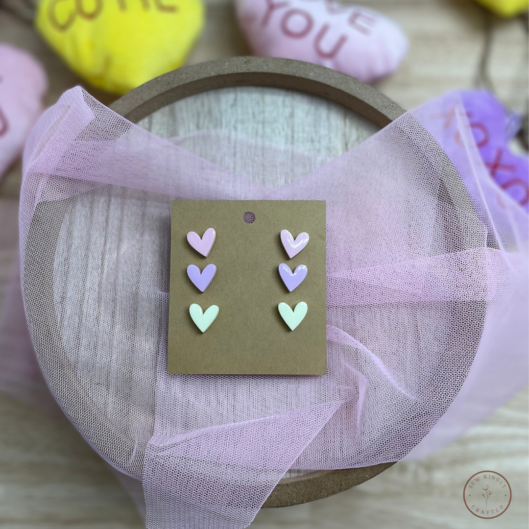 Conversation Heart Studs