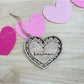 Rattan Heart Name Tag