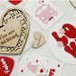 Wooden Heart Name Tag