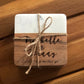 Wood and Marble Coasters